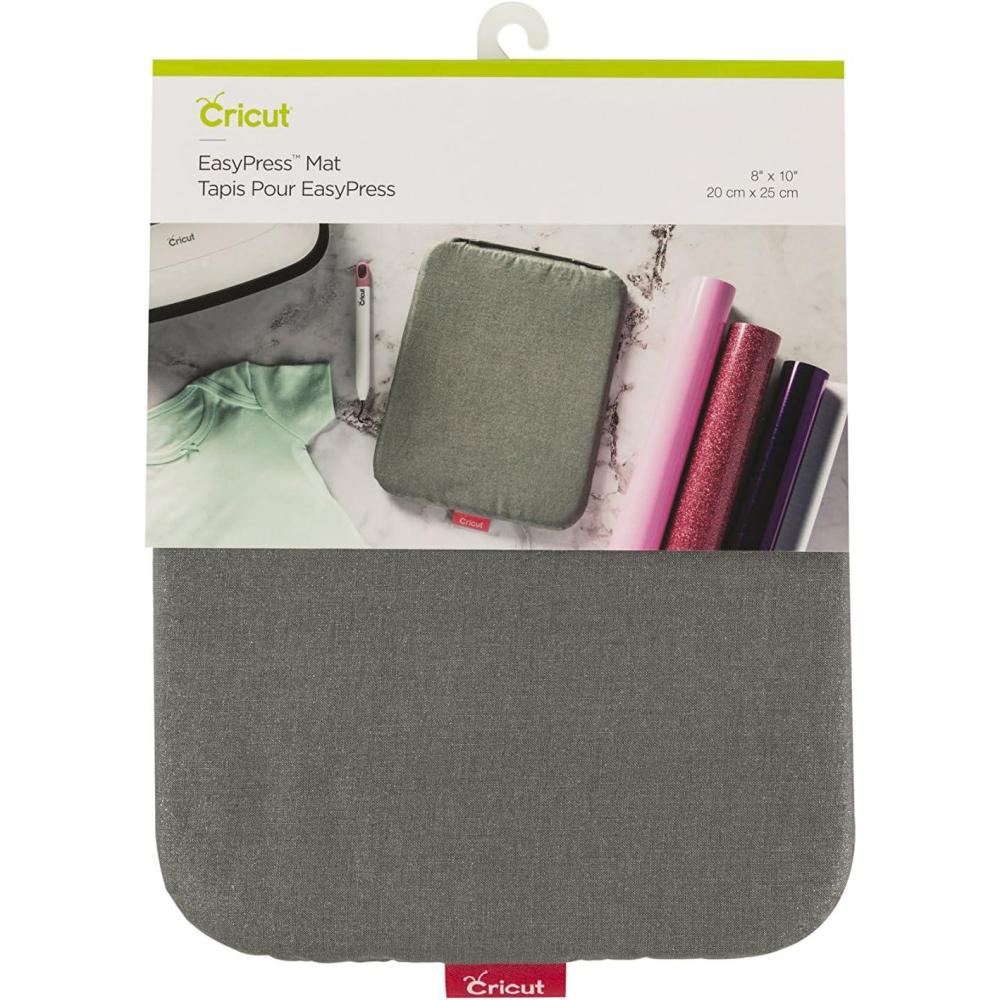 imageCricut EasyPress Mat 8quot x 10quot Protective Resistant Mat for Heat Press Machines HTV and Iron On Projects Heat Press Mat Compatible with EasyPress 2 MachineGray