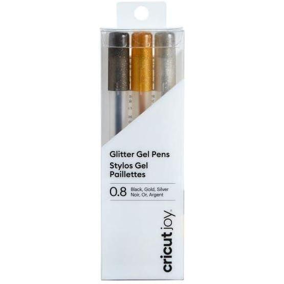 imageCricut Joy Gel Point Pens 10 3 Black Gray BlueBlack  Gold  Silver