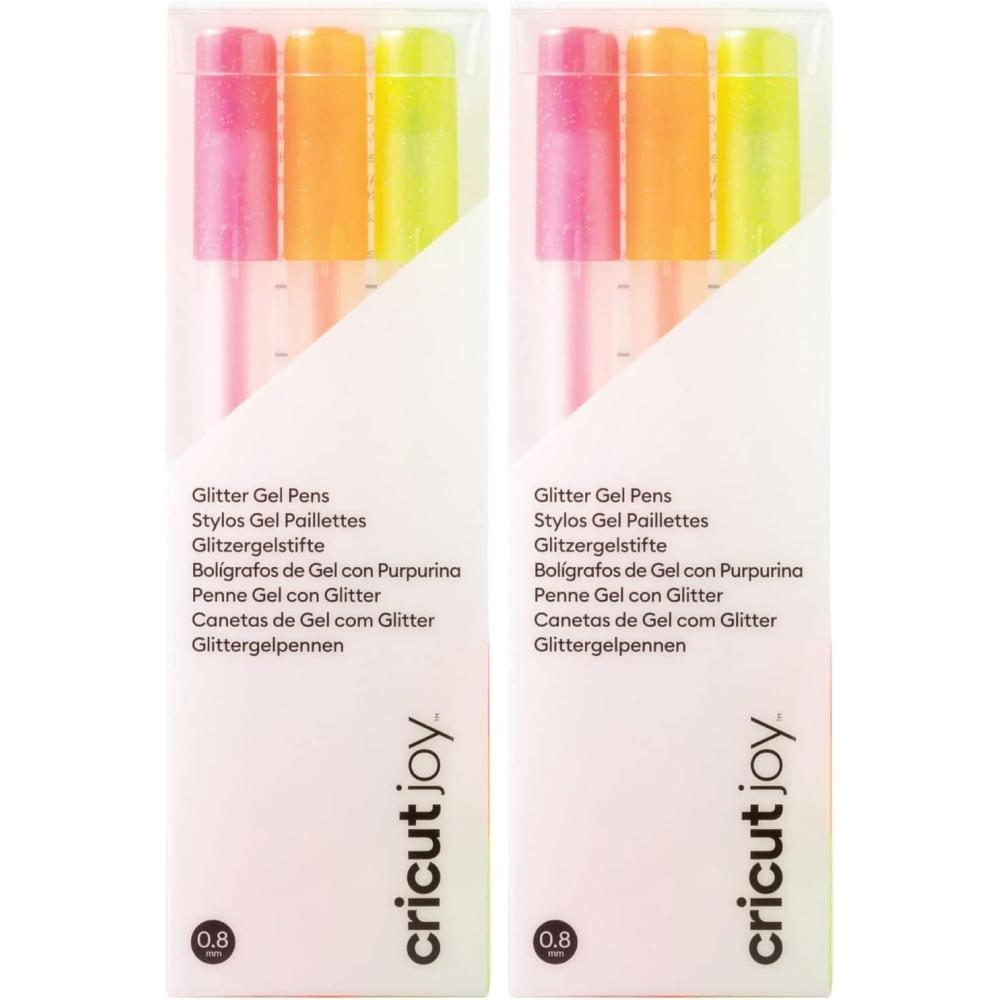 imageCricut Joy Gel Point Pens 10 3 Black Gray BlueNeon