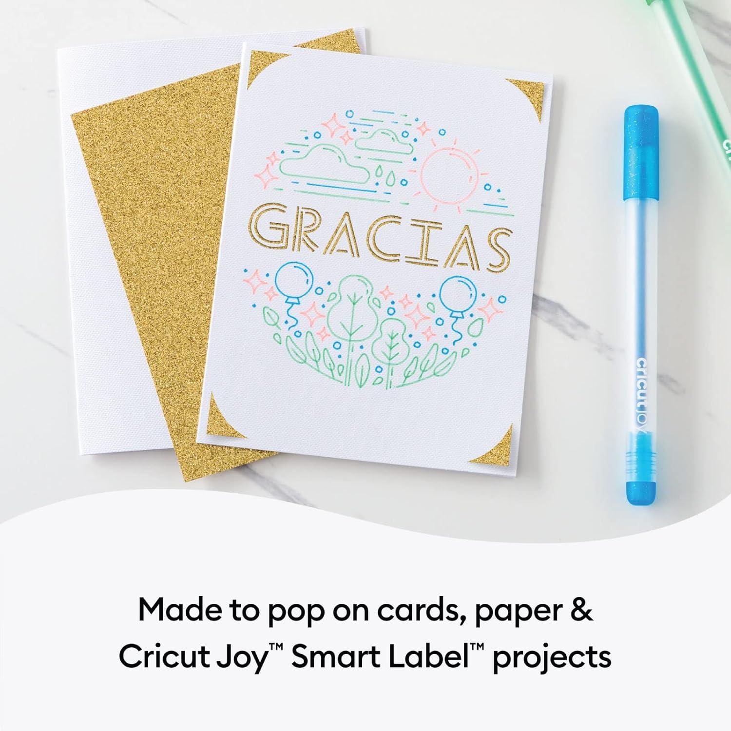 imageCricut Joy Glitter Gel Pens 08 mm Rainbow Colors 10 ct for DIY Creative Projects Custom Cards Home Decor
