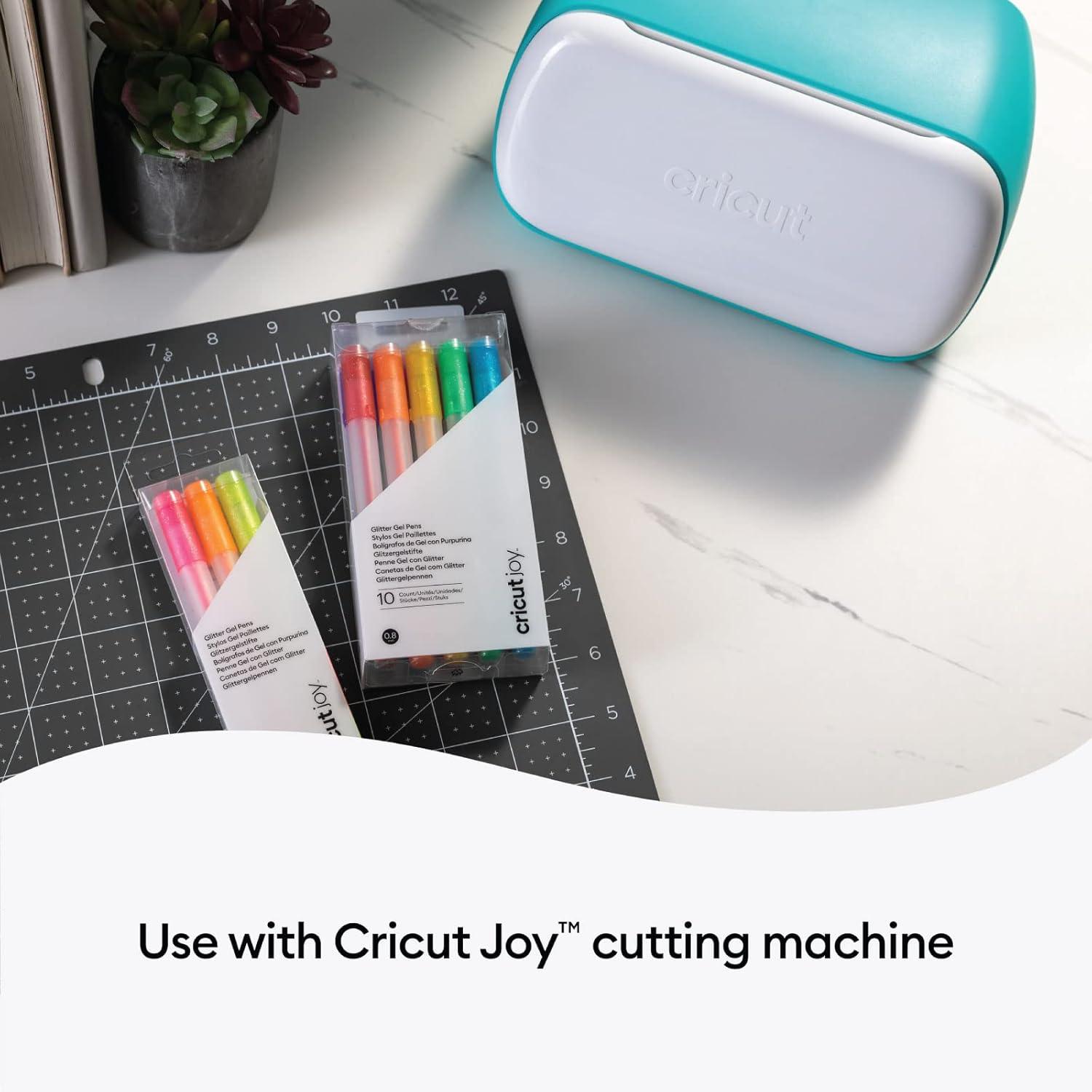 imageCricut Joy Glitter Gel Pens 08 mm Rainbow Colors 10 ct for DIY Creative Projects Custom Cards Home Decor