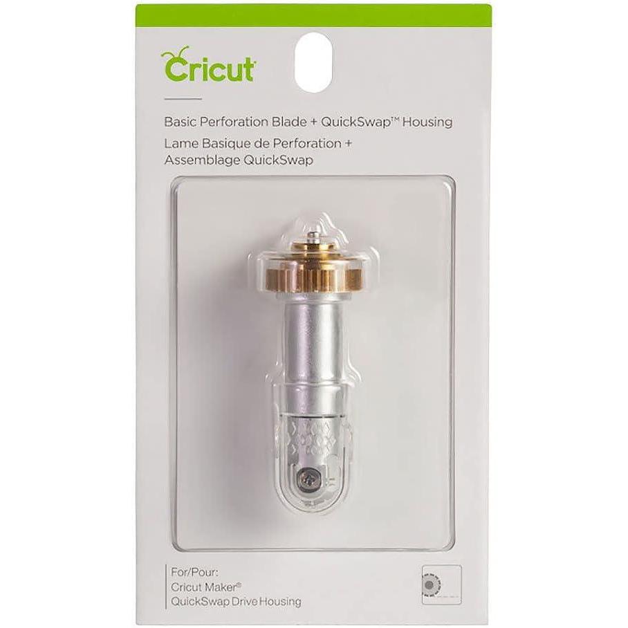 imageCricut Basic Perforation Blade  QuickSwap Housing Cutting Blade with 25 mm Teeth  05 mm Gaps Cuts Paper Cardstock Acetate ampamp More Compatible with Cricut Maker Cutting MachineBlade  Housing