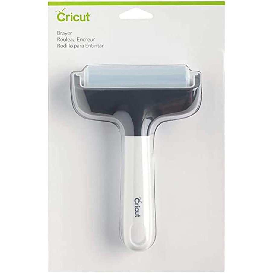 imageCricut Brayer Rubber Roller for Crafts Works with Fabric Vinyl IronOn ampamp Inking Blocks Extend Life of Cricut FabricGrip Mat Compatible with Cricut Maker