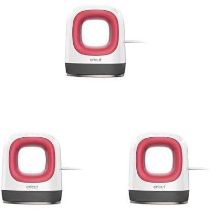 imageCricut EasyPress Mini Heat Press for Pressing Small Objects Like Shoes Stuffed Animals Hats ampamp More 3 Heat Settings ampamp Precision Tip CeramicCoated Heat Plate Compact ampamp Lightweight RaspberryRaspberry