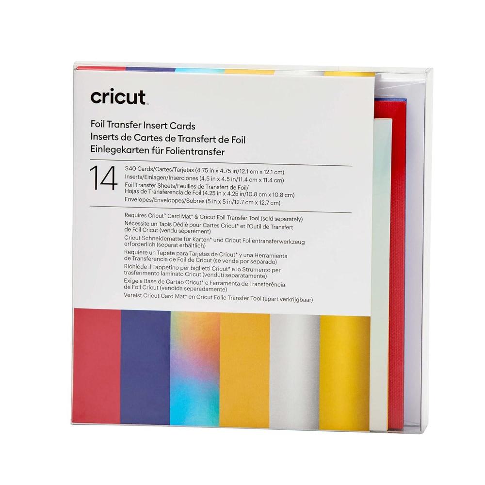 imageCricut Foil Transfer Cards S40 Celebration Sampler  475 in x 475in  14 Count