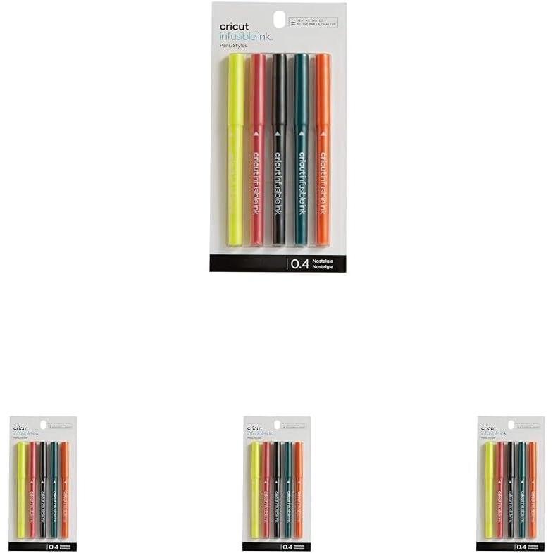 imageCricut Infusible Ink Markers  Basic Set 5ct  Sublimation Inks That Wont Flake Peel Fade Crack or WrinkleNostalgia
