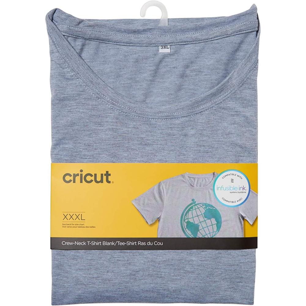 imageCricut Infusible Ink Mens Crew Neck TShirt Gray  SmallGrey