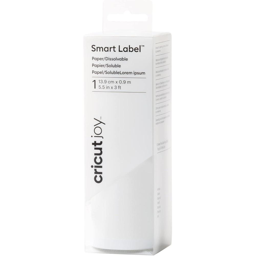 imageCricut Joy Smart Label Paper  Dissolvable White3ft Roll 55 x 36