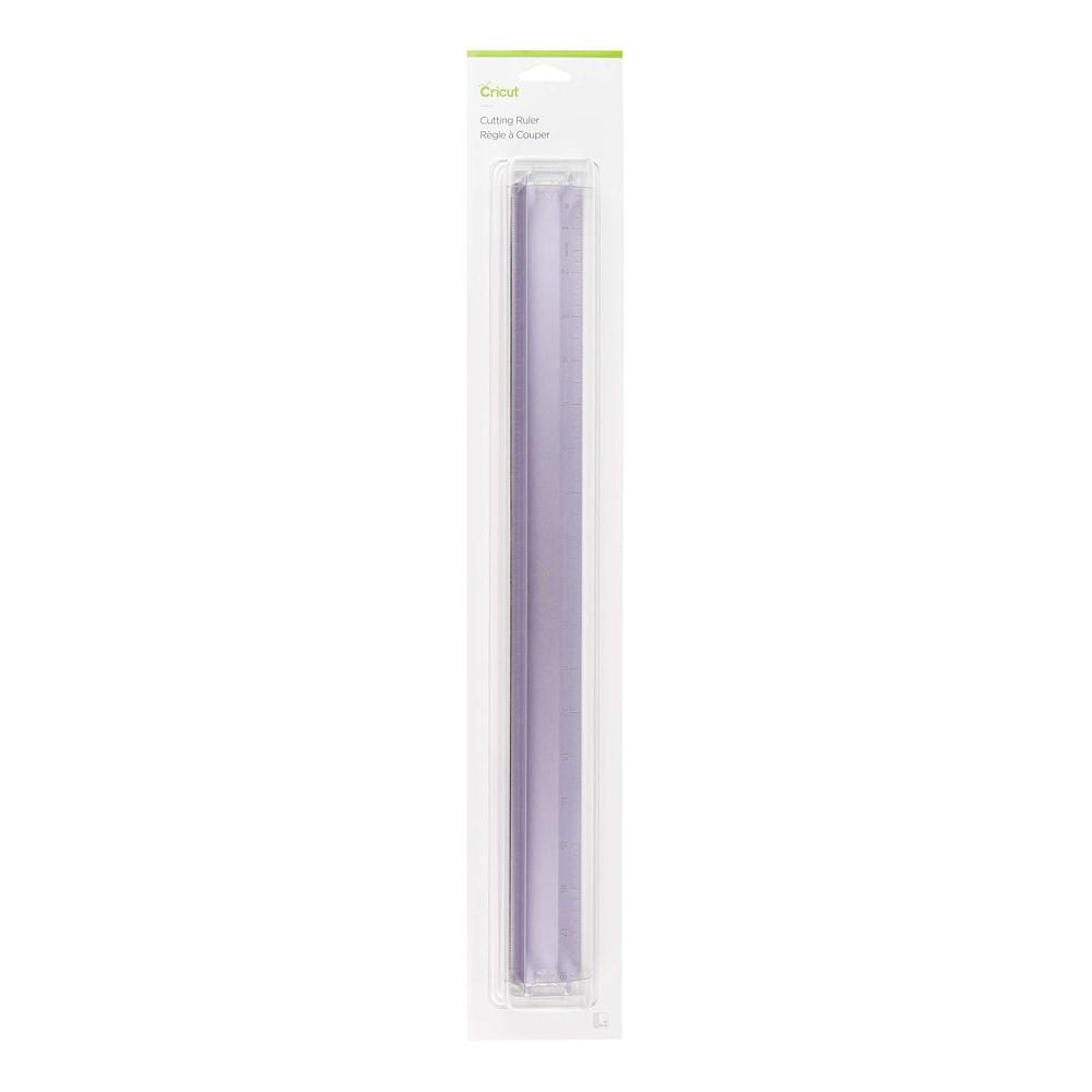 imageCricut Metal Ruler  Safety Cutting Ruler for Use with Rotary Cutters Cricut TrueControl Knife Xacto Knife  Great for Quilting Scrapbooking Crafting and Paper Cutting  18quot Lilac
