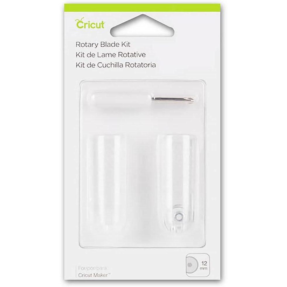 imageCricut Rotary Blade Replacement Kit Includes a Hard Cutting Blade with Protective Cap Washer Nut ampamp Screwdriver Cuts Delicate Papers ampamp Unbacked Fabric Compatible with Cricut Maker Cutting MachineBlade