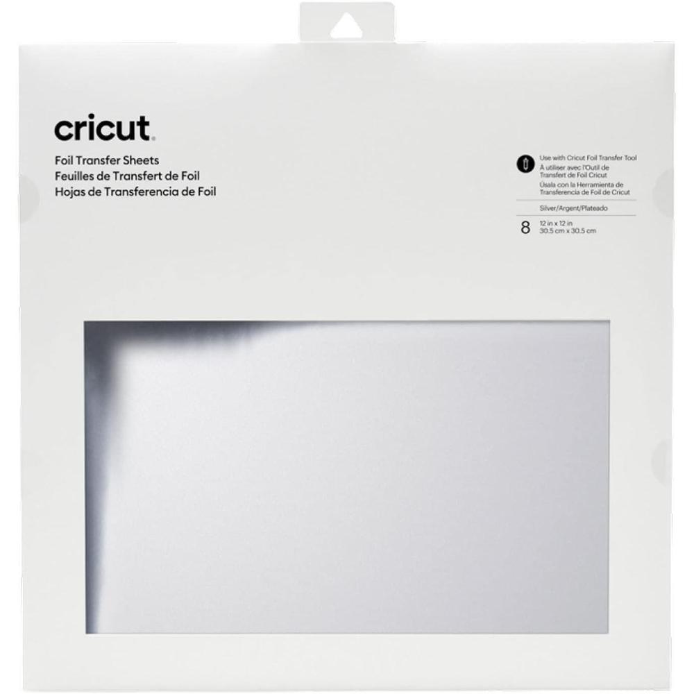 imageCricut Transfer Sheets Silver 8 ct Foil Tansfer 2008707Silver