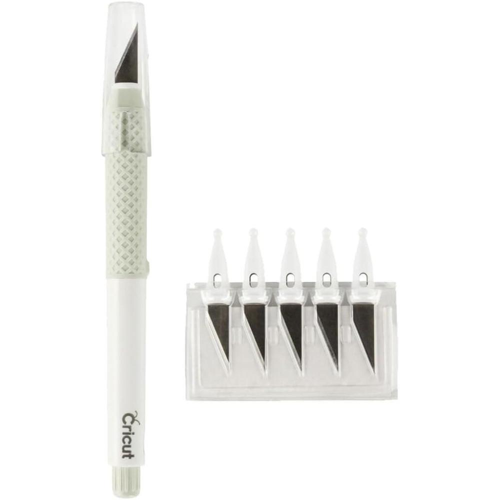 imageCricut TrueControl Knife Kit  Precision Craft Knife for Art Scrapbooking ampamp DIY Projects  5 Spare Blades  MintMint