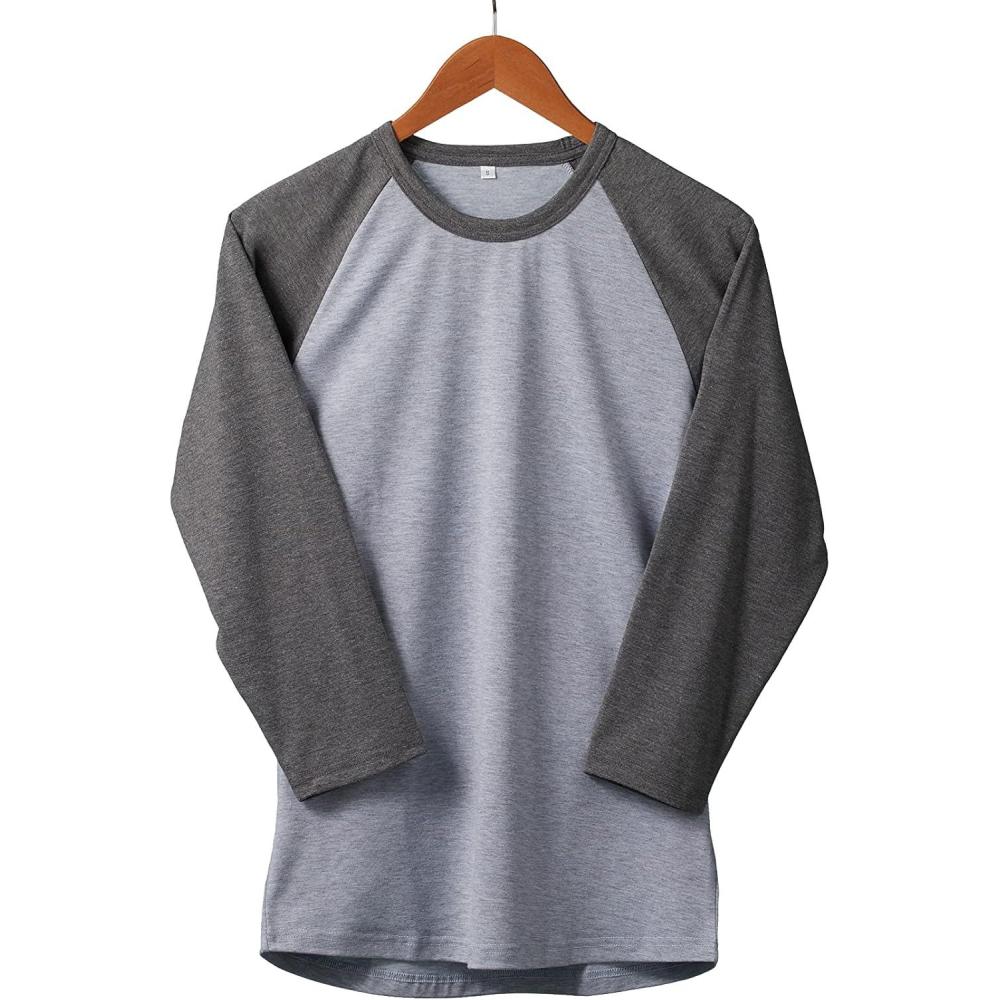 imageCricut Unisex Adult TShirt Blank Raglan in DarkLight Heathered Gray 2XLLight Heathered Gray