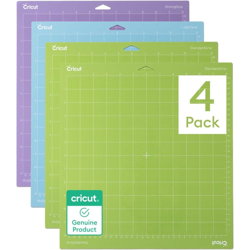 imageCricut Variety Pack1 StrongGrip 1 LightGrip 1 StandardGrip Adhesive Cutting Mat 12quotx12quot Cutting Mat Maker Explore Use with Light Medium ampamp HeavyWeight Materials 3CT4 Count