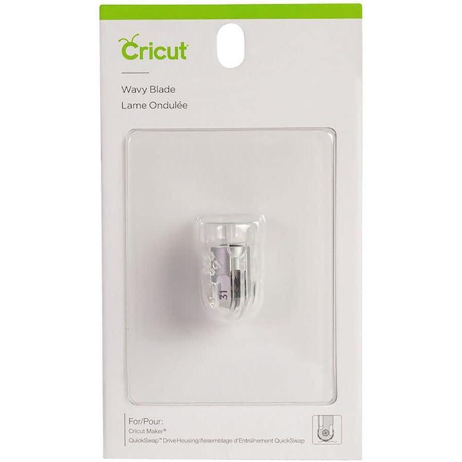 imageCricut Wavy Blade  QuickSwap Housing Stainless Steel Rotary Blade 2 mm Length  08 mm Height Cuts Vinyl IronOn and More for DIY Crafts Compatible with Cricut Maker Cutting MachineBlade