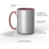 Cricut Beveled Blank-15 oz/425 ml (1 ct) 15 OZ BEV Ceramic Mug Blank Sahara (1)(Miami)
