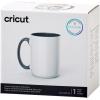 Cricut Beveled Blank-15 oz/425 ml (1 ct) 15 OZ BEV Ceramic Mug Blank Sahara (1)(White/Gray)
