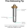 Cricut Fine Debossing Tip + QuickSwap Housing, Tip with Rolling Debossing Ball, Deboss Designs on Thick Foil, Cardstock & More, for Personalized Crafts, Compatible with Cricut Maker Cutting Machine