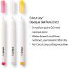 Cricut Joy Opaque Gel Pens (Set of 3), Use with Cricut Joy Cutting Machine, Add a Pop to The Darkest Colors of Paper, Cards & Labels, (Medium Point 1.0mm, Pink, White, Orange)(Pink  White  Orange)