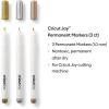 Cricut Joy Permanent Metallic Markers 1.0 mm, Gold/Silver/Copper (3 ct), Multicolor