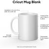 Cricut Mug Press Ceramic Mug Blank 15oz 2/Pkg-White(15oz)