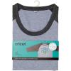 Cricut Unisex Adult T-Shirt Blank, Raglan in Dark/Light Heathered Gray, 2XL(Dark/Light Heathered Gray)