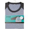 Cricut Unisex Adult T-Shirt Blank, Raglan in Dark/Light Heathered Gray, 2XL(Light Heathered Gray)