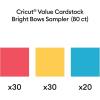 Cricut Value Cardstock Paper, Neutrals Sampler – 80 sheets (8.5″ x 11″) – Compatible with Joy Xtra, Explore, & Maker Machines – Letter Size(Bright Bows)