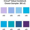 Cricut Value Cardstock Paper, Neutrals Sampler – 80 sheets (8.5″ x 11″) – Compatible with Joy Xtra, Explore, & Maker Machines – Letter Size(Ocean)