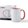Cricut Beveled Blank-15 oz/425 ml (1 ct) 15 OZ BEV Ceramic Mug Blank Sahara (1)(Miami)