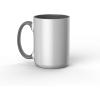 Cricut Beveled Blank-15 oz/425 ml (1 ct) 15 OZ BEV Ceramic Mug Blank Sahara (1)(White/Gray)