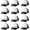 Cricut Trucker Hat Blank, Black/White (12 ct)(One Size)