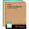 Cricut Value Cardstock Paper, Neutrals Sampler – 80 sheets (8.5″ x 11″) – Compatible with Joy Xtra, Explore, & Maker Machines – Letter Size(Bright Bows)
