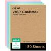 Cricut Value Cardstock Paper, Neutrals Sampler – 80 sheets (8.5″ x 11″) – Compatible with Joy Xtra, Explore, & Maker Machines – Letter Size(Pastel)