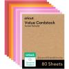 Cricut Value Cardstock Paper, Neutrals Sampler – 80 sheets (8.5″ x 11″) – Compatible with Joy Xtra, Explore, & Maker Machines – Letter Size(Sunset)
