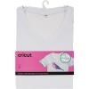 Cricut Women’s T-Shirt Blank, V-Neck, XL(White)
