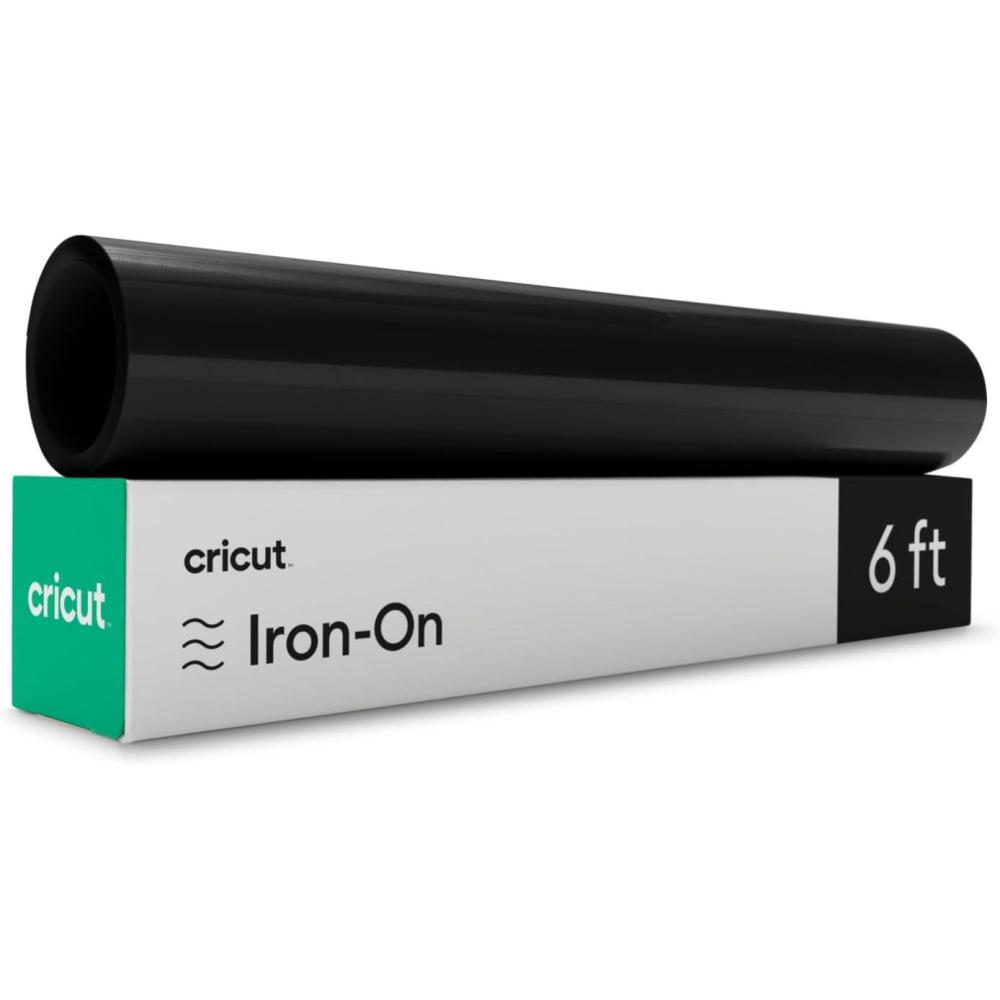 imageCricut Everyday Iron On Gold 3Pack of 2ft Rolls 12quotx24quot Heat Transfer Vinyl for Shirts Hats Dcor ampamp Moreblack
