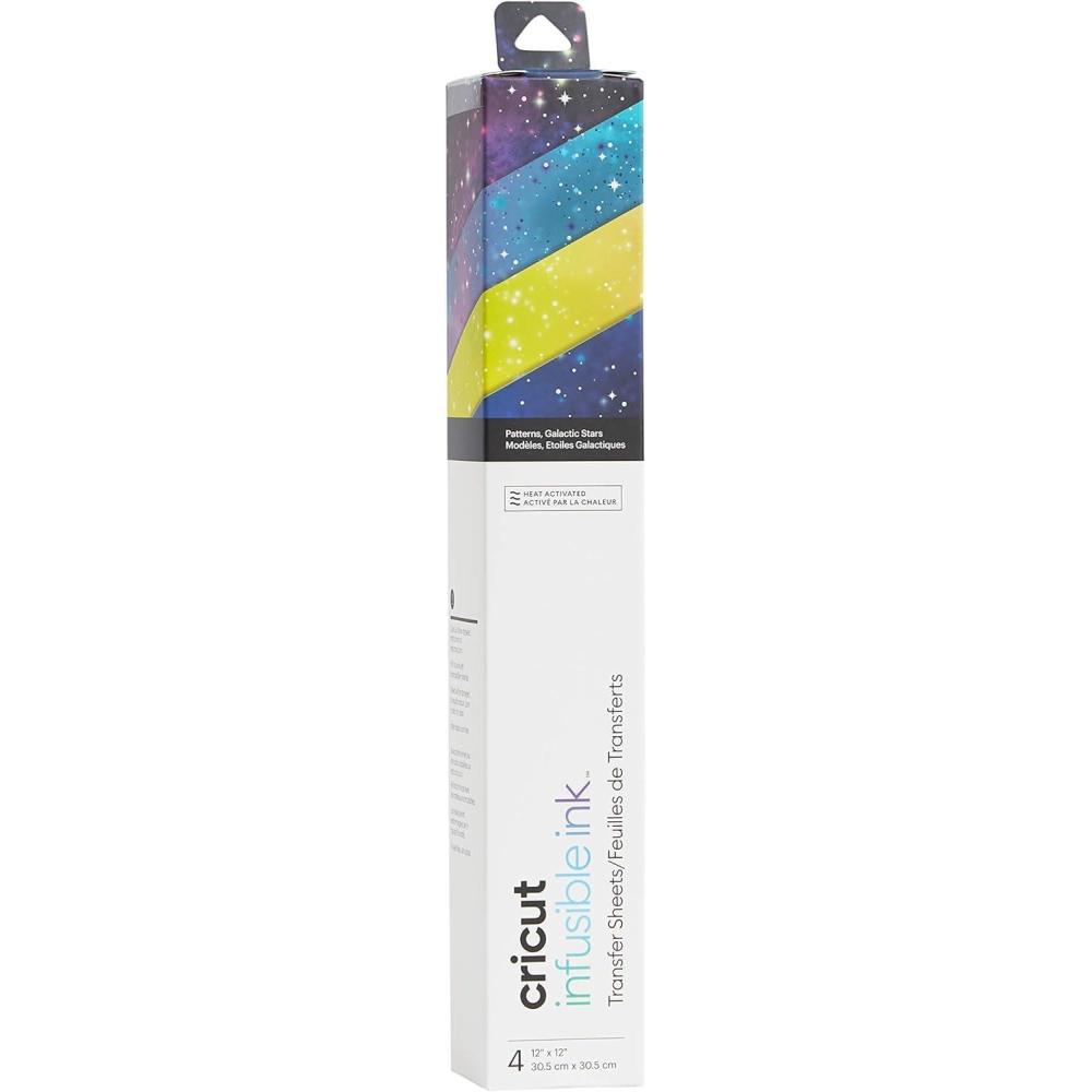 imageCricut Infusible Ink Transfer Sheets 2 Sheets 12quot x 12quot  Galaxy Pattern  for Cricut EasyPress Maker Explore Air 2Galactic Stars