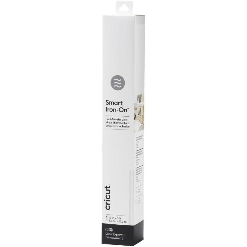 imageCricut Smart Iron On Ocean  3Pack of 3ft Rolls 13quotx36quot Heat Transfer Vinyl for Maker ampamp Explore Machines Matless Cutting for Long cuts up to 12ftWhite