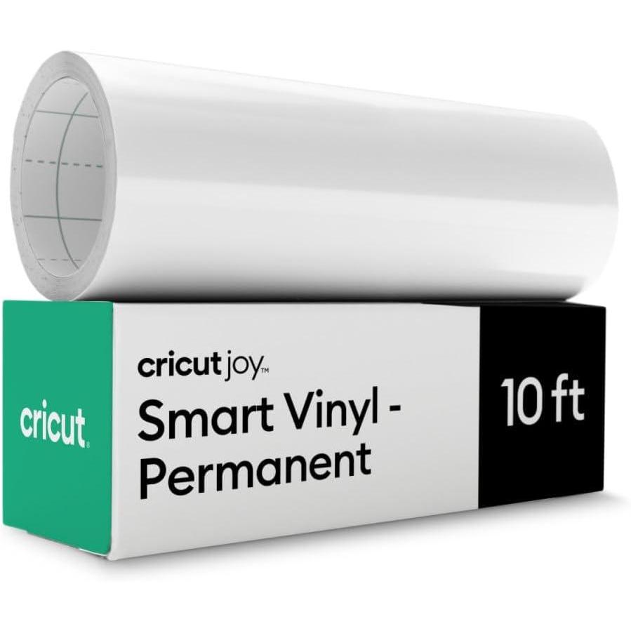 imageCricut Smart Permanent Vinyl for Joy Machine White 55in x 10ft roll  Matless Cutting for Long cutsWhite