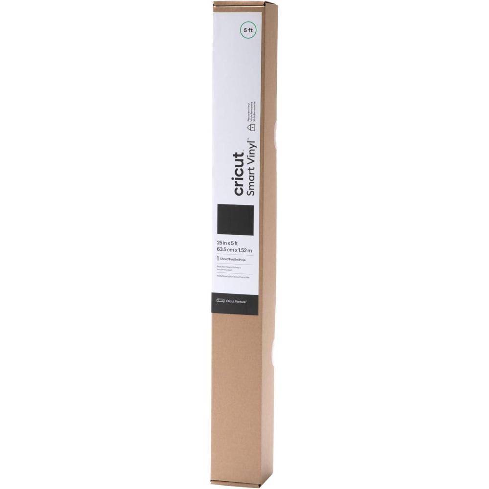 imageCricut Smart Vinyl Permanent  Black 25 in x 5 ft  Compatible with Cricut Venture