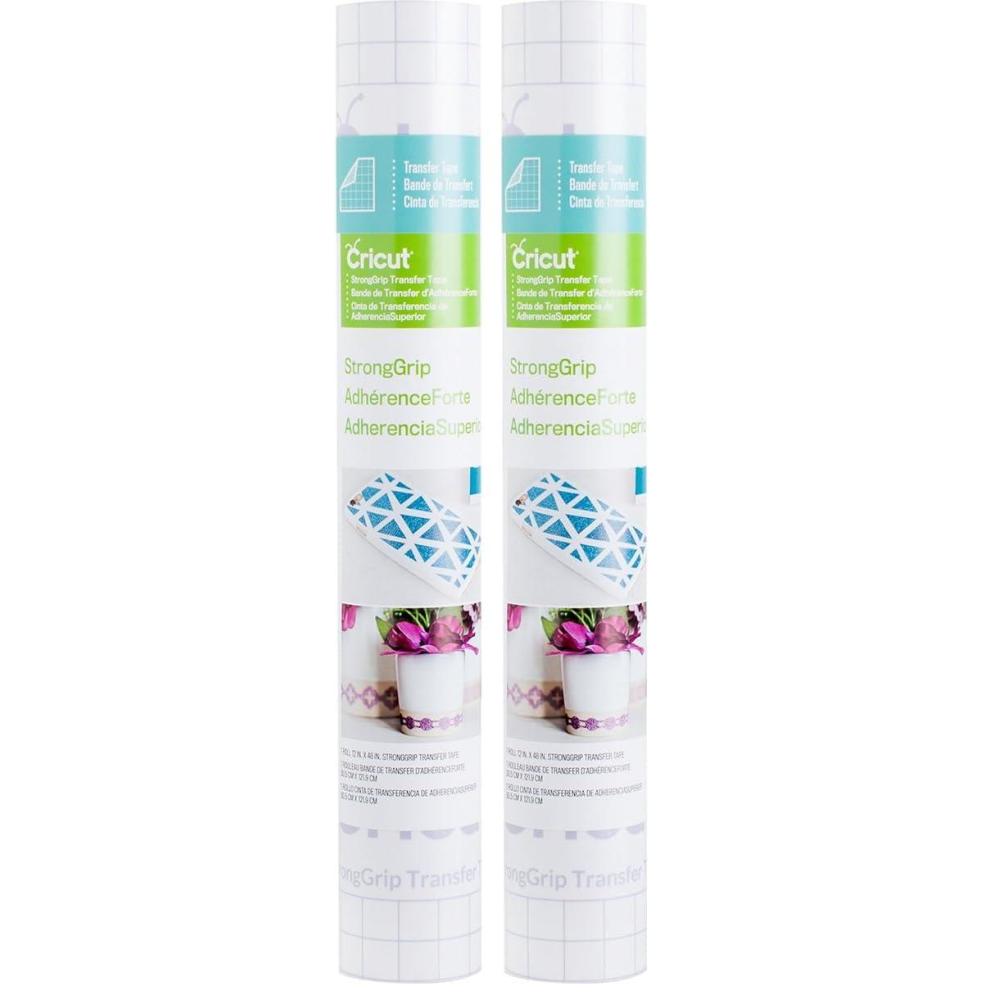 imageCricut Transfer Tape  1ft x 12ft  Easy Transfer Adhesive Sheet for Vinyl Projects  Compatible with Most Vinyl Types  Clear4FT Pack of 2