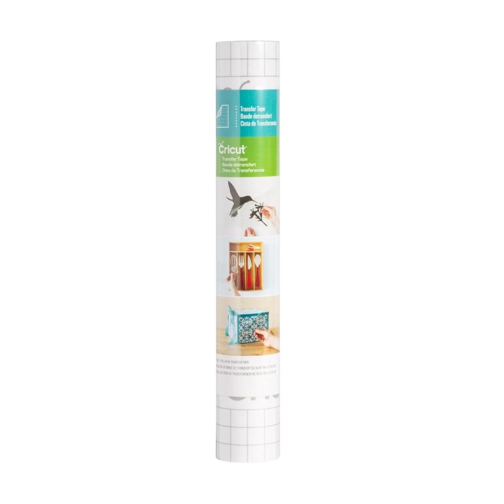 imageCricut Transfer Tape  1ft x 12ft  Easy Transfer Adhesive Sheet for Vinyl Projects  Compatible with Most Vinyl Types  Clear4ft Roll 12in x 48in