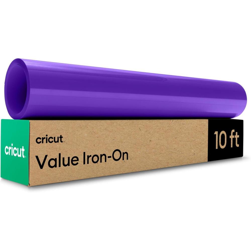 imageCricut Value Iron On Pink 12in x 10ft roll  HTV Heat Transfer VinylPurple