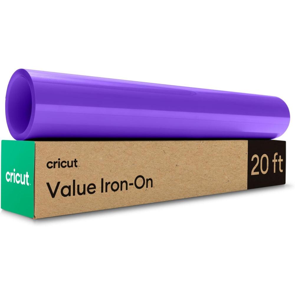 imageCricut Value IronOn Brown 12 in x 20 ft HTV Heat Transfer VinylPurple