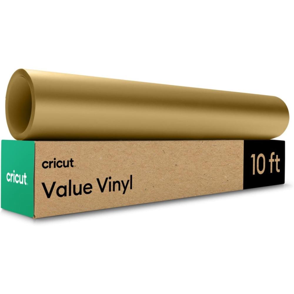 imageCricut Value Permanent Vinyl Matte Green 12in x 10ft RollGold
