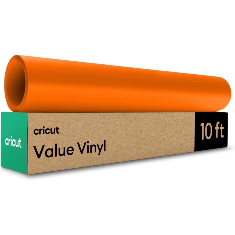 imageCricut Value Permanent Vinyl Matte Green 12in x 10ft RollOrange