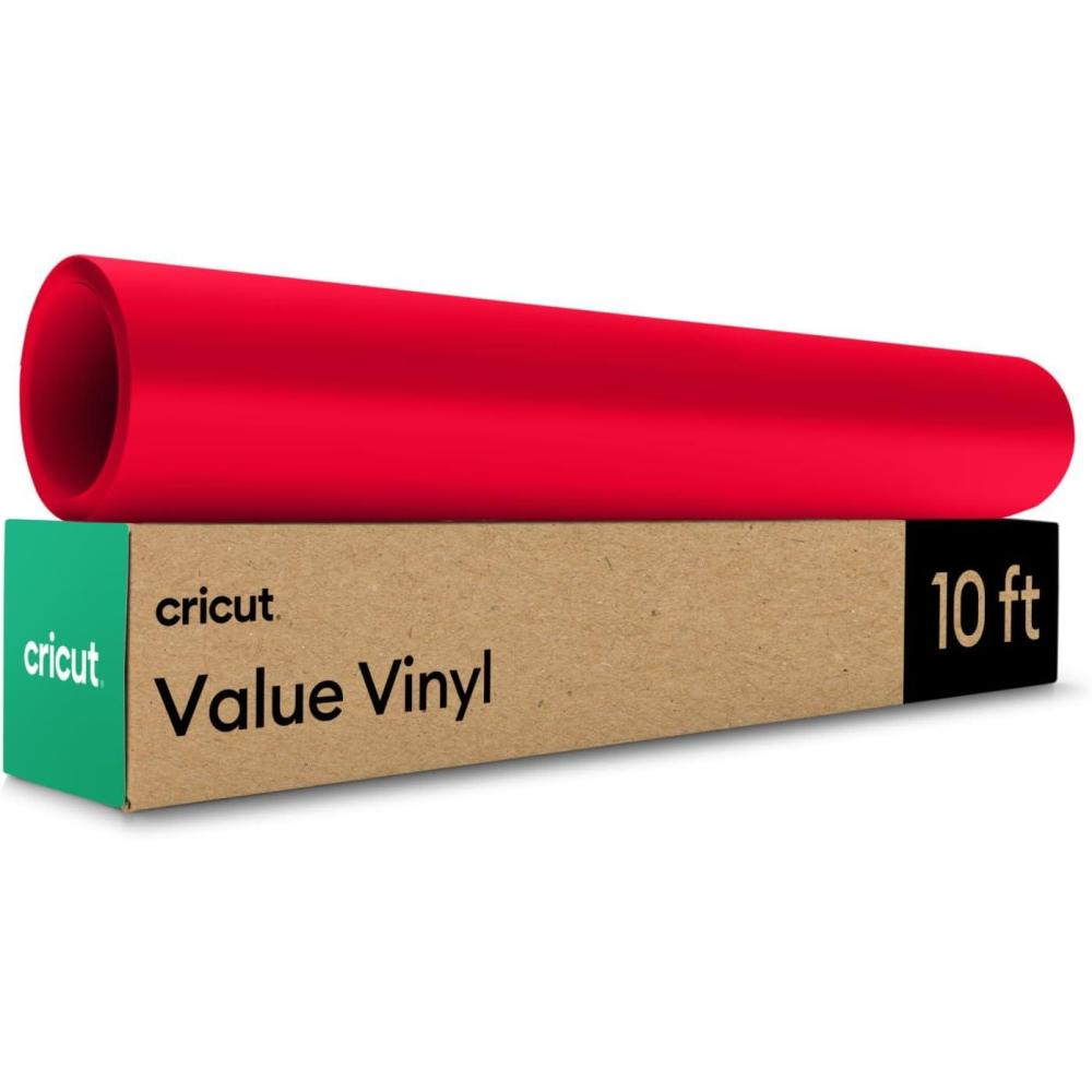 imageCricut Value Permanent Vinyl Matte Green 12in x 10ft RollRed