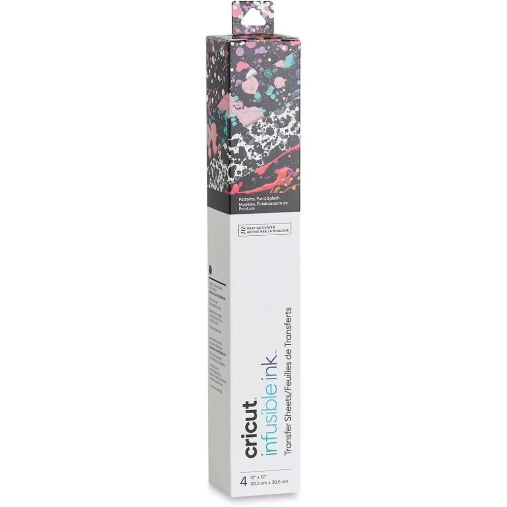imageInfusible Ink Transfer Sheet Patterns Paint Splash 4 ct