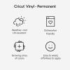 Cricut Bulk Premium Vinyl Black – Permanent(Dark Orange)